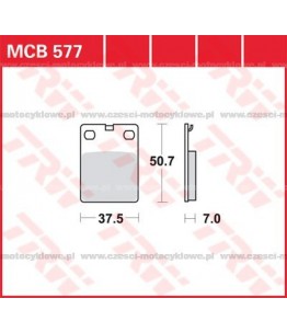 Klocki hamulcowe TRW MCB577