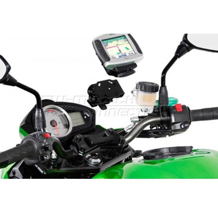 QUICK-LOCK Mocowanie GPS, czarne pochłaniające drgania Yamaha FJR 1300, 04-05