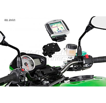 QUICK-LOCK GPS-Mocowanie. Czarne. Pochłaniające drgania do KAWASAKI