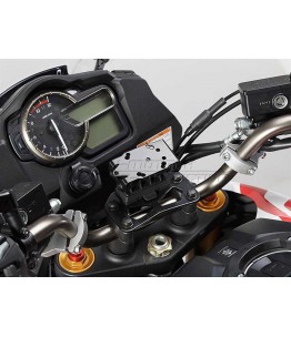 SW Motech QUICK-LOCK GPS-mocowanie , kolor czarny. pochłaniające drgania