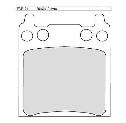 Klocki hamulcowe Ferodo FDB 134 P