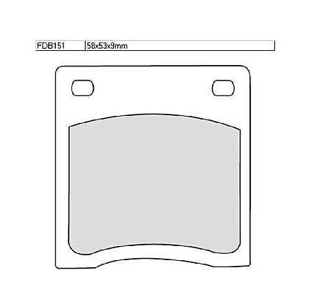 Klocki hamulcowe Ferodo FDB 151 P