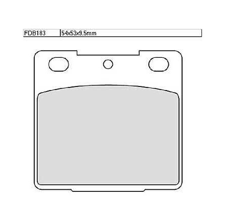Klocki hamulcowe Ferodo FDB 183 P