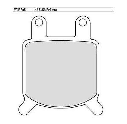 Klocki hamulcowe Ferodo FDB 205 P