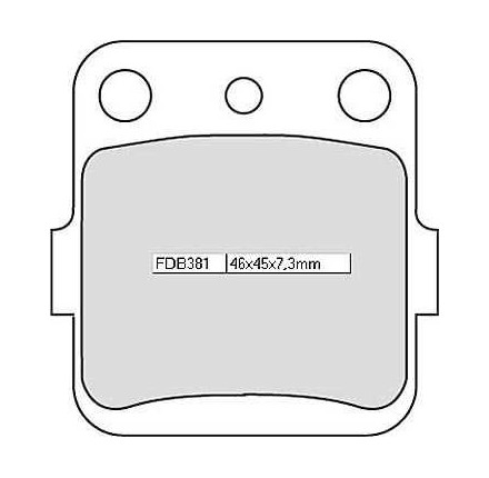 Klocki hamulcowe Ferodo FDB 381 P