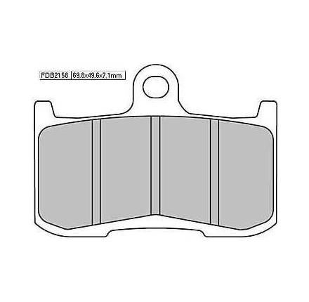 Klocki hamulcowe sintermetalowe Ferodo FDB 2158 ST