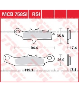 Klocki hamulcowe TRW MCB758SI