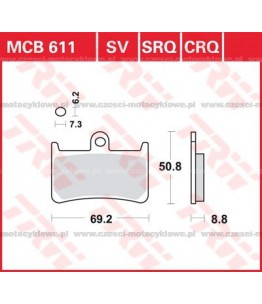 Klocki hamulcowe TRW MCB611SCR