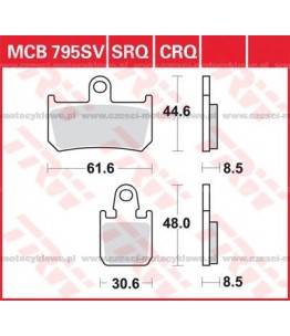 Klocki hamulcowe TRW MCB795SRQ