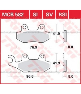 Klocki hamulcowe TRW MCB582SV