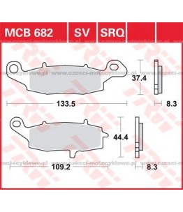 Klocki hamulcowe TRW MCB682SV