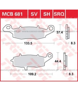 Klocki hamulcowe TRW MCB681SV