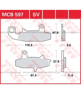 Klocki hamulcowe TRW MCB597SV