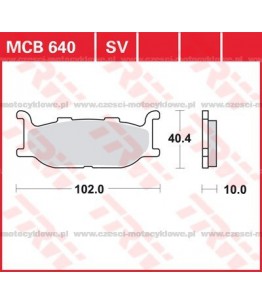 Klocki hamulcowe TRW MCB640SV